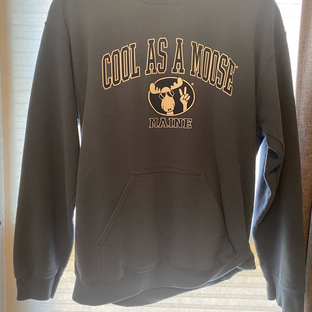 Cool as a moose sweatshirt.